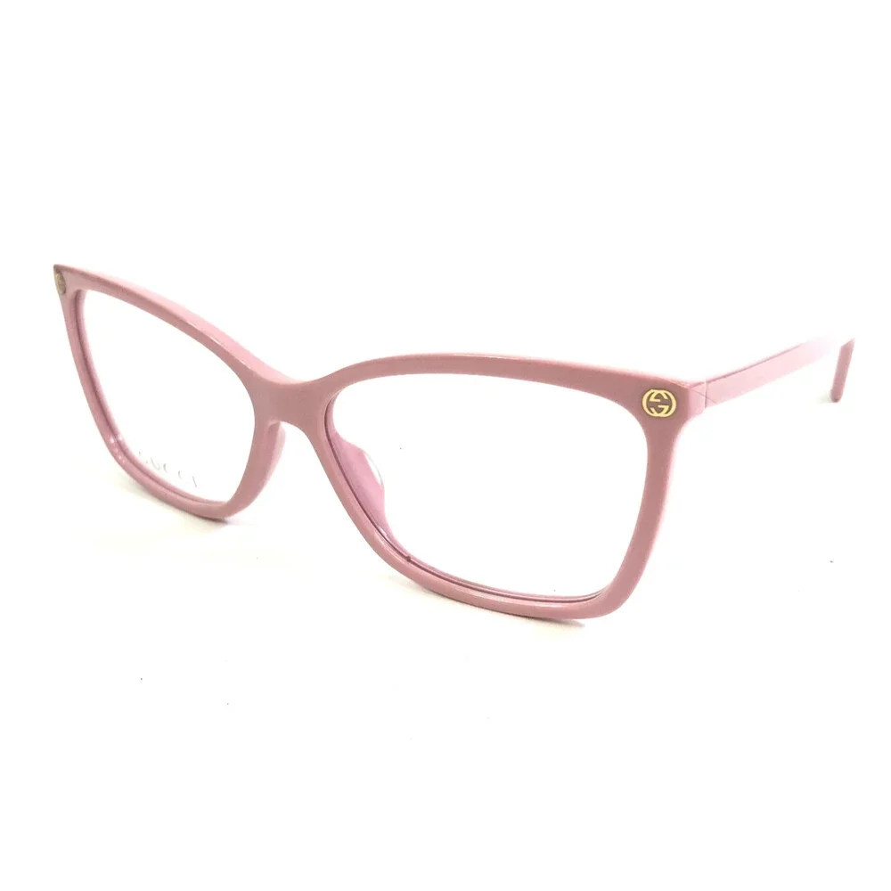 Gucci Eyeglasses Frames GG0025O 011 Light Pink 56-14-140 BROKEN FOR PARTS ONLY